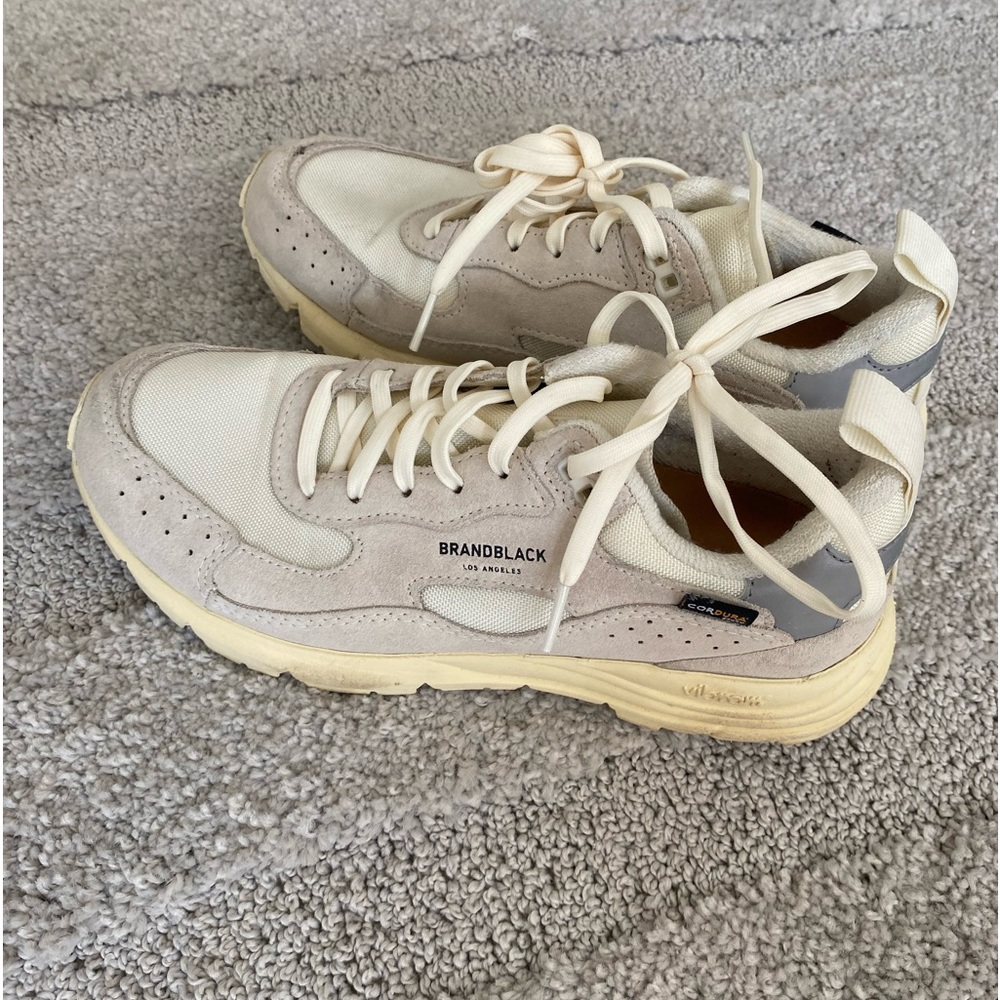 White athletic shoes